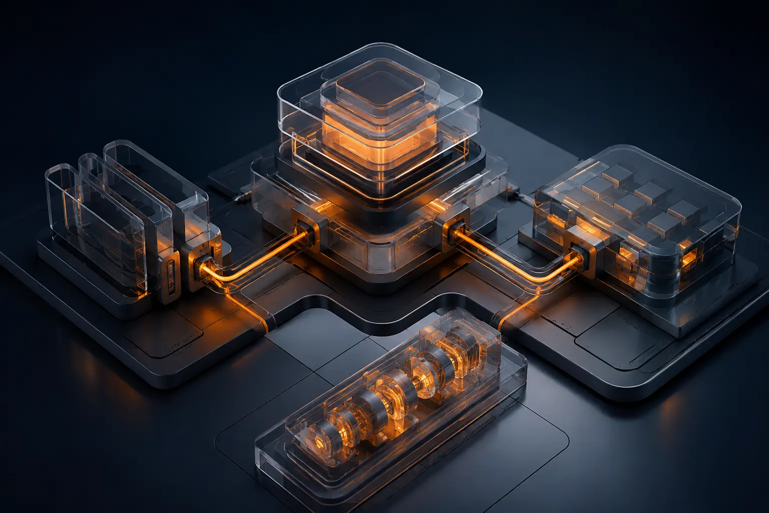 Visualization of connected software modules and automation pathways